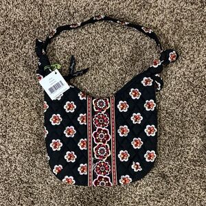 Vera Bradley Floral Black Quilted Shoulder Bag